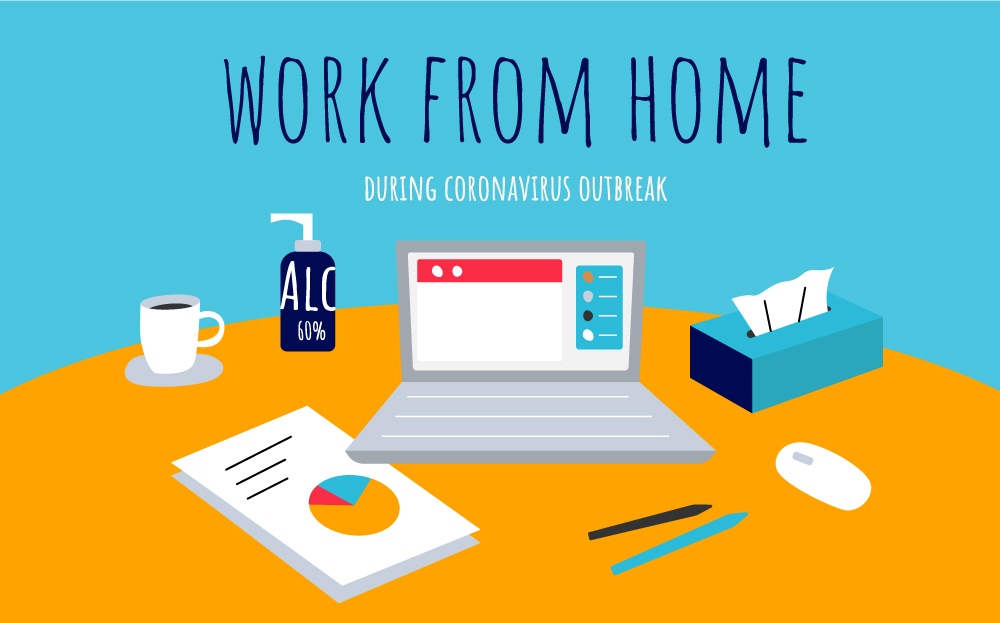 graphic about working from home during coronavirus