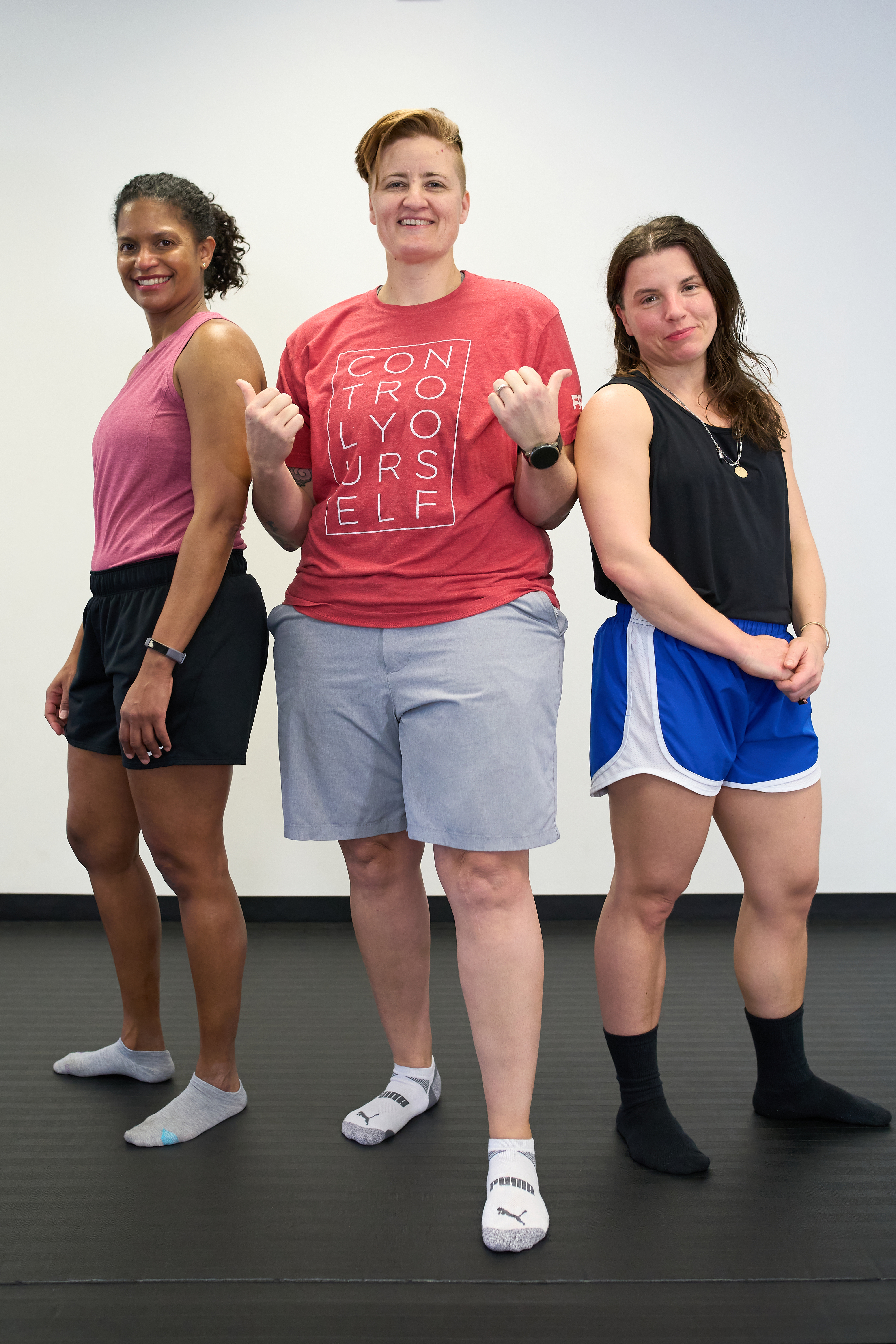 3 Women in Gym Class