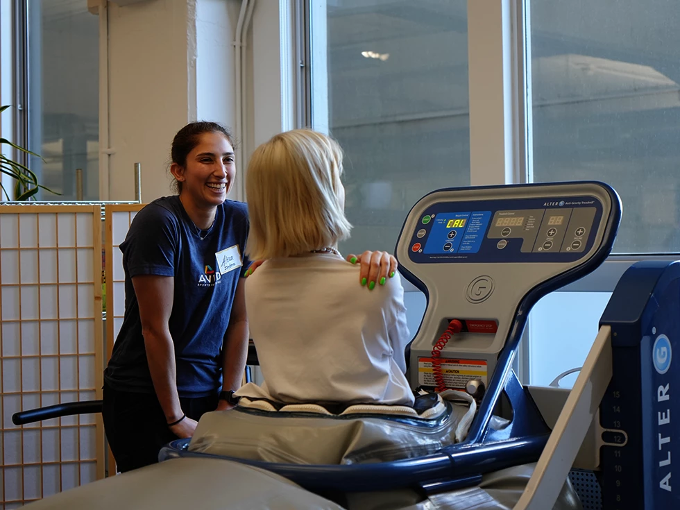 alter g machine at avid sports medicine